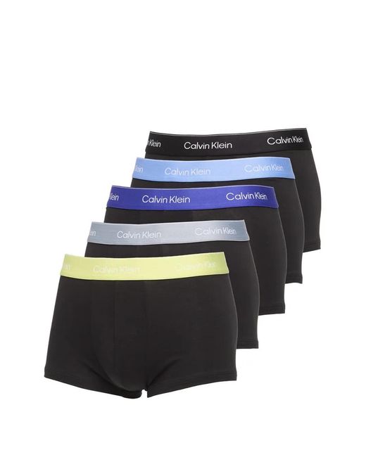Calvin Klein Blue Low Rise Trunk 5Pk for men