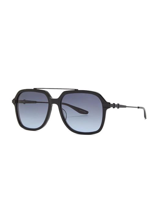 Barton Perreira Blue D. Ellis Pilot-Frame Sunglasses for men
