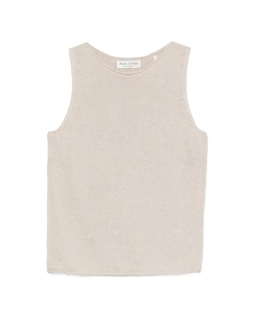 Marc O' Polo Natural Fine-Knit Sleeveless Vest
