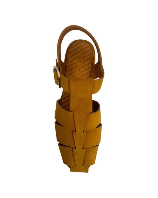 Chie Mihara Brown Wena Caged Sandals