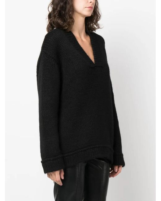 Tom Ford Black V-Neck Pullover Jumper