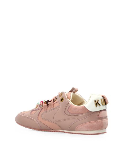 Kurt Geiger Pink Kurt Bead Slim Runner Sneakers