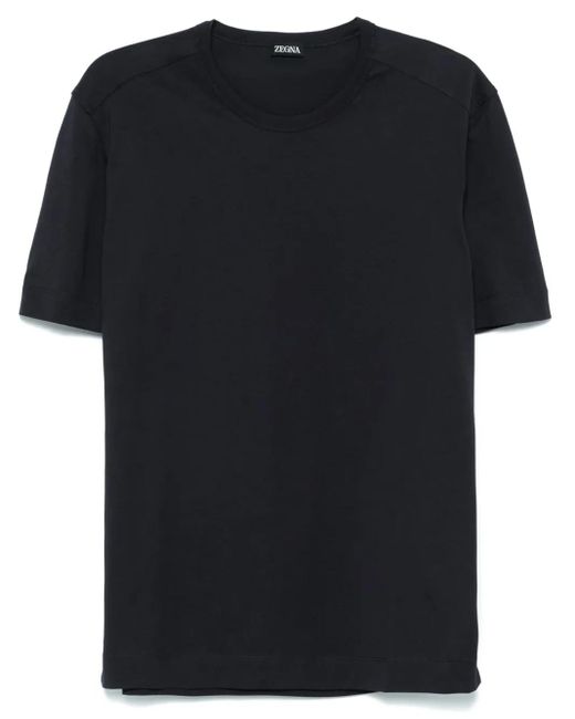 メンズ Zegna コットン Tシャツ Black