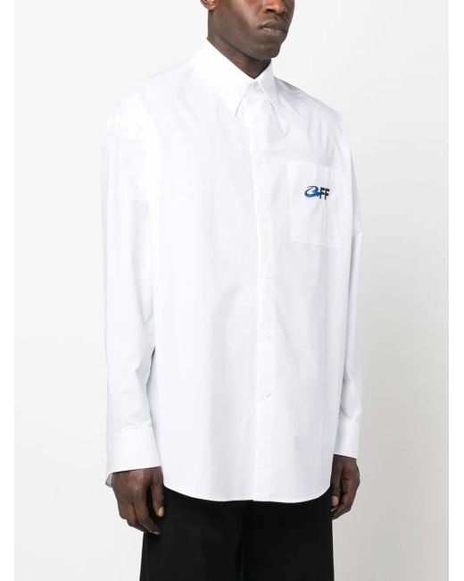 Off-White c/o Virgil Abloh White Exactly The Opposite Oversized Shirt for men