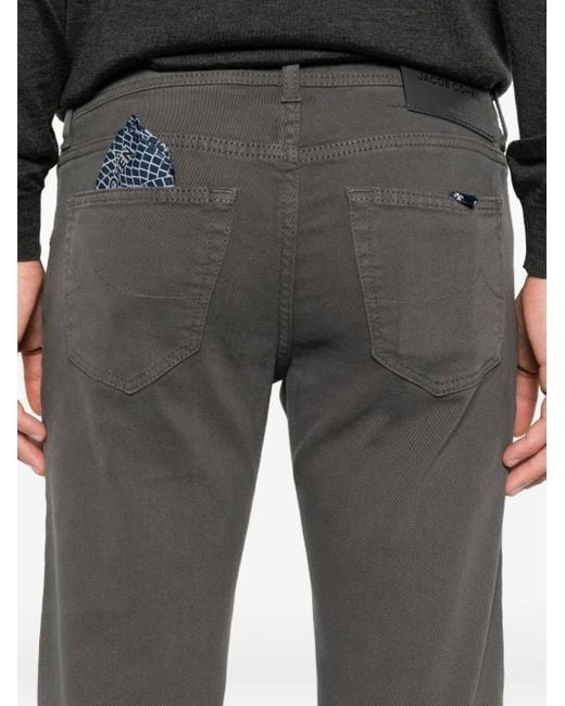 Jacob Cohen Gray Five-Pocket Trousers for men