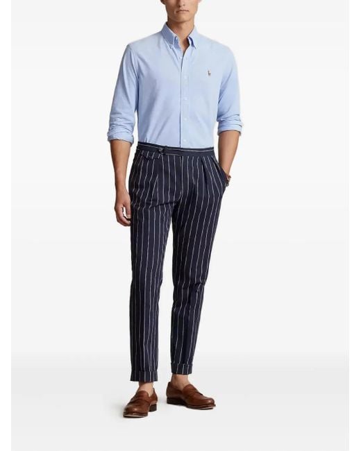 Polo Ralph Lauren Blue Long-Sleeved Shirt for men