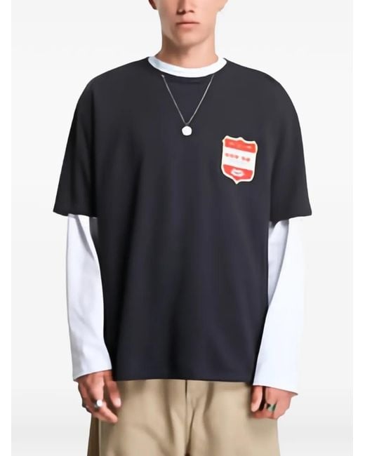 Rhude Blue Filtaro Crest T-Shirt for men