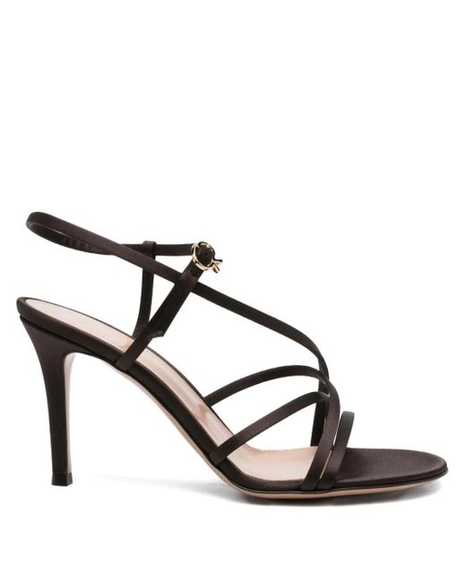 Gianvito Rossi Women's Black 100Mm Slingback Stiletto Sandals