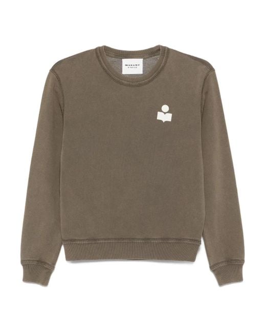 Isabel Marant Green Mike Sweatshirt mit Logo-Detail