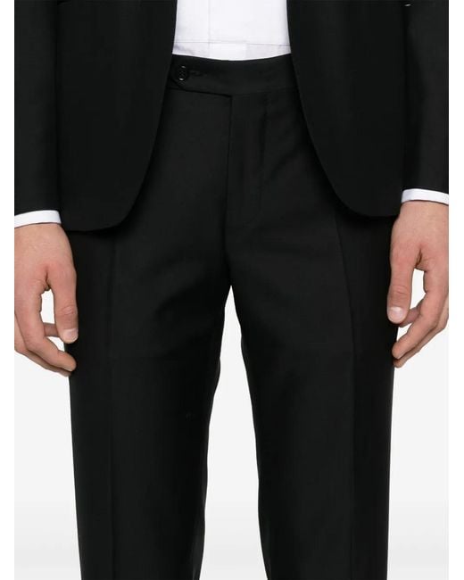 Canali Black Wool Suit for men