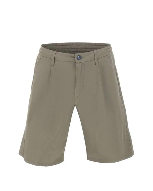 Re-hash White Perugino Pleated Bermuda Shorts for men