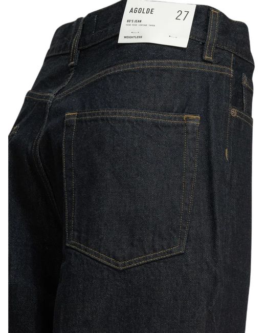 Agolde Black Tapered Jeans
