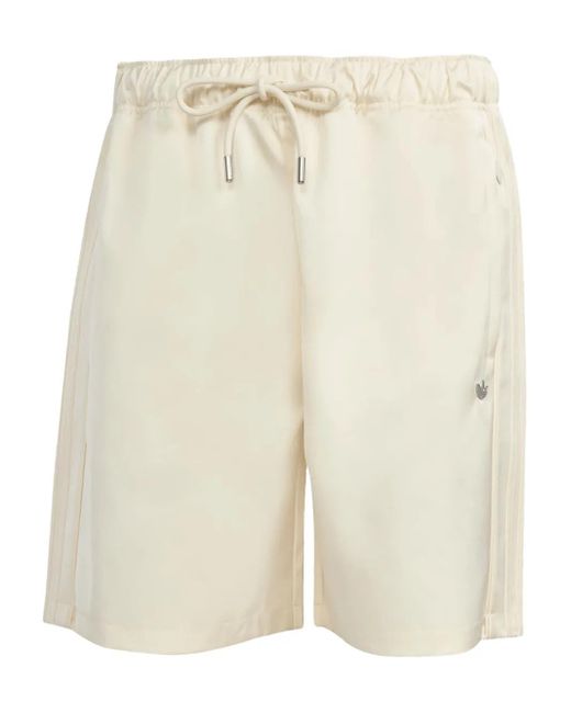 Adidas Natural Zip-Pocket Track Shorts for men