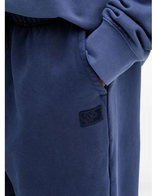 Vans Blue Logo-Patch Track Pants for men