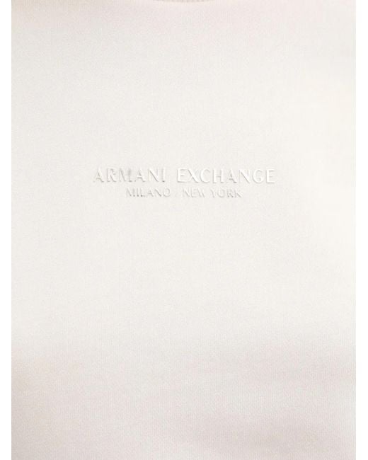 ARMANI EXCHANGE Blue Ribbed Cuffs Sweatshirt