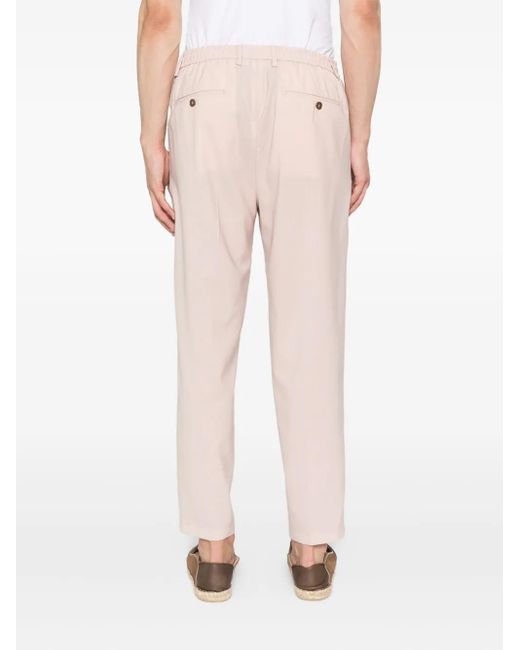 Briglia 1949 Pink Drawstring Cuffed Trousers for men