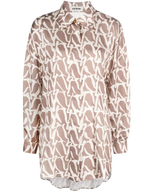 Aeron White Julia A-Monogram Shirt