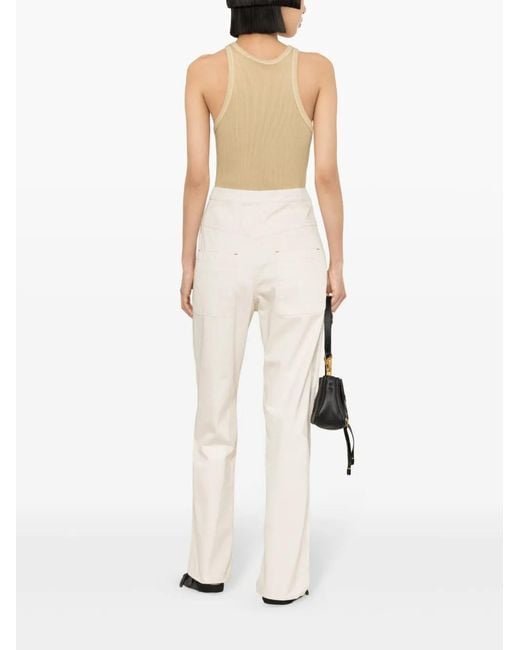 Isabel Marant White Cotton Philna Trousers