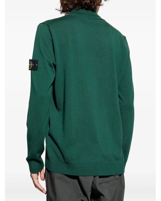 Stone Island Green Sweater for men