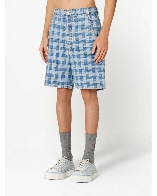 AMI Denim Shorts in het Blue voor heren