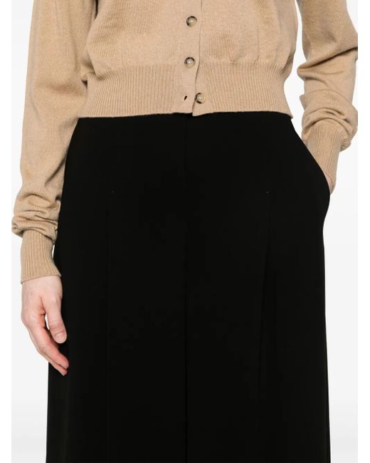 Max Mara Black Wide Cady Trousers For