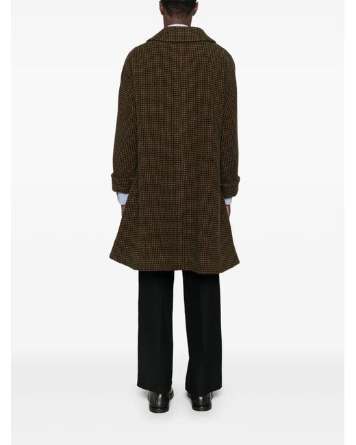 Bode Brown Hedgerow Buttoned Coat for men
