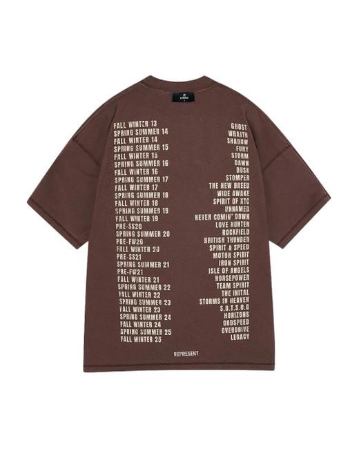 メンズ Represent Living Legacy Tour Tシャツ Red