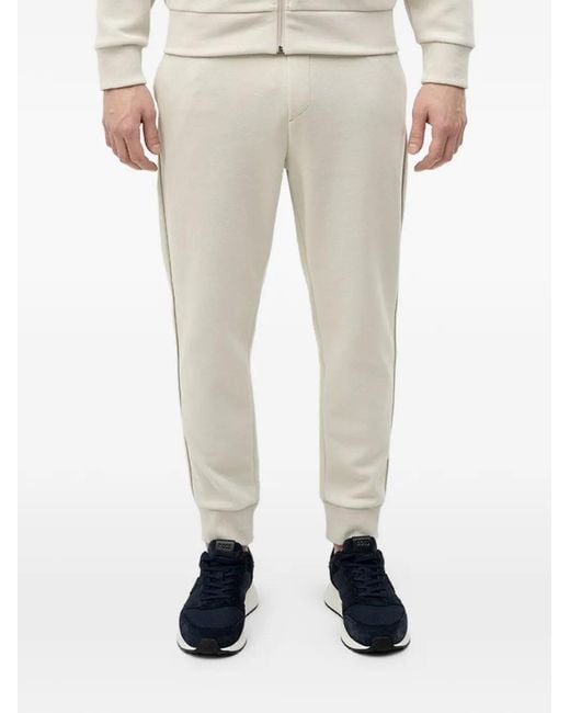 Boss Natural Cotton-Blend Tracksuit Set With Contrast Piping for men