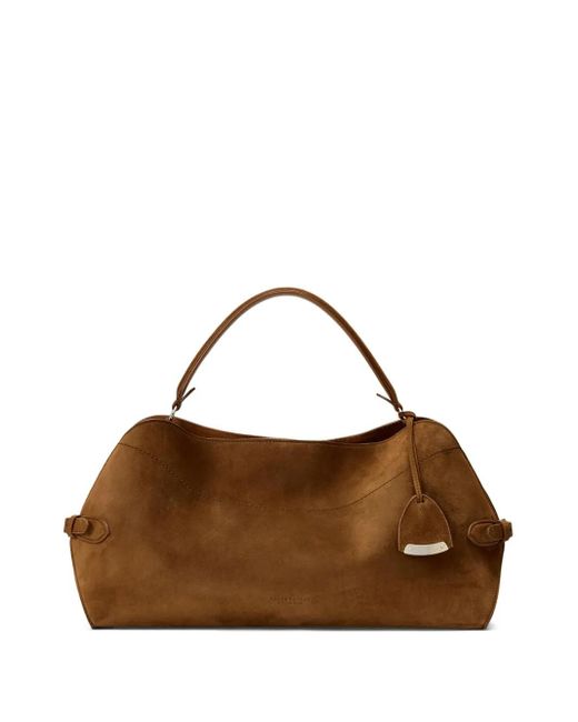 Ralph Lauren Brown Ralph Tote Bag Aus Wildleder