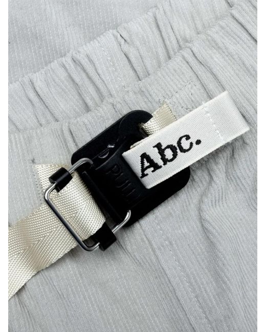 Advisory Board Crystals Gray Corduroy Buckled Trousers for men