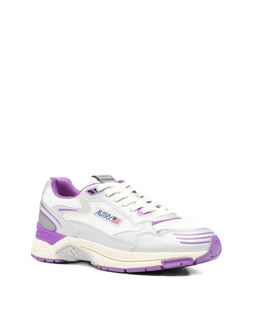 Autry White Hyperway Action Sneakers for men