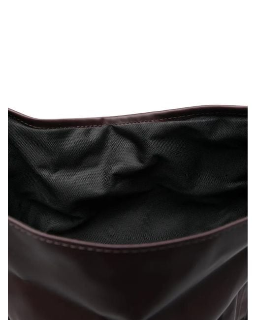 Rains Black Roll-Top Backpack for men