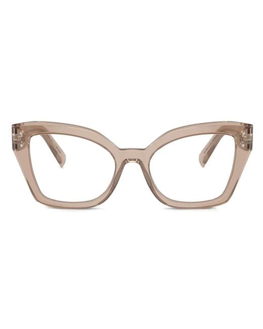 Dolce & Gabbana Brown Brille Mit Cat-Eye-Gestell