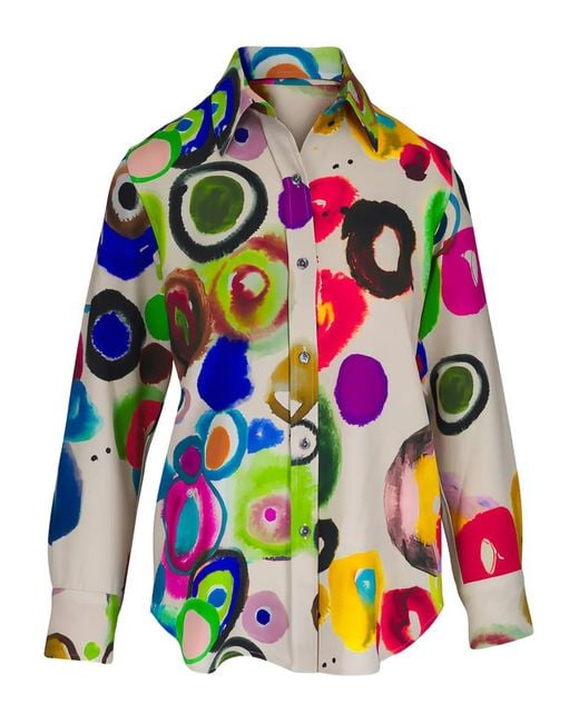 Libertine Natural Jh Gouache Patterned Shirt