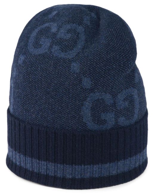 Bonnet à motif monogrammé GG Gucci pour homme en coloris Bleu | Lyst