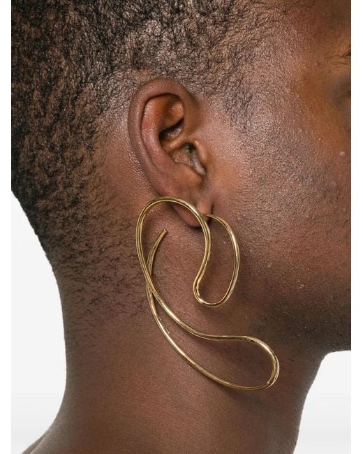 Panconesi White Ball Drop Earrings