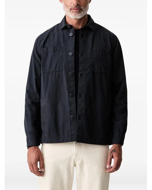 Barbour Blue Rickfell Ripstop Overshirt for men