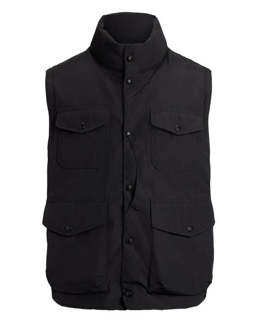 Polo Ralph Lauren Black Insulated Flap-Pocket Gilet for men