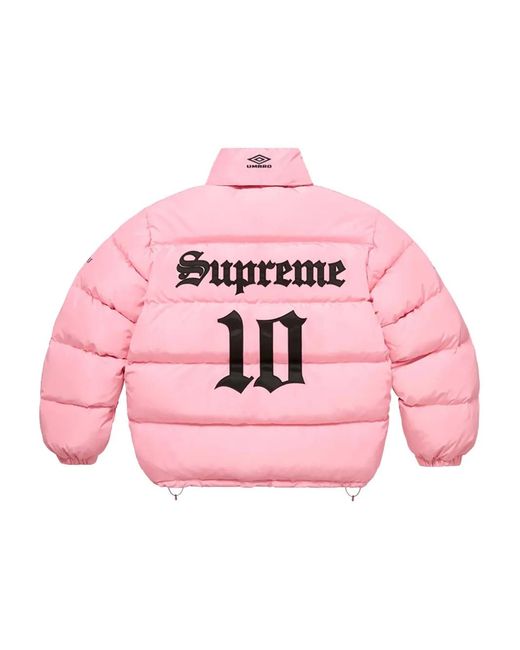 Supreme Pink X Umbro Down Jacket for men