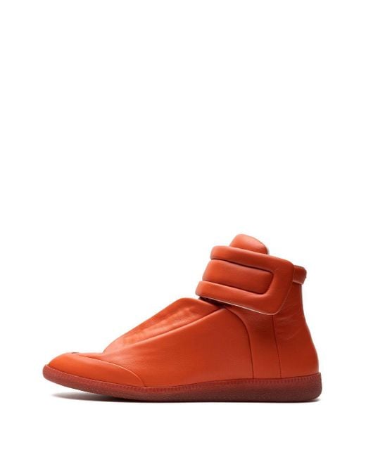 Maison Margiela Future High "Orange" Sneakers in Red für Herren