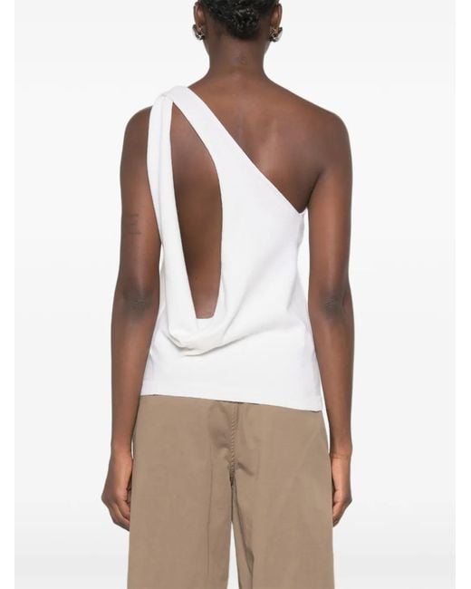 Rohe White Haut À Une Épaule