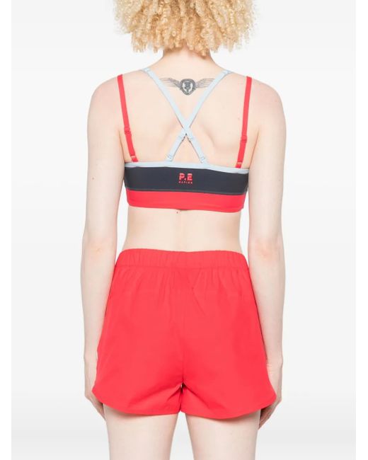 P.E Nation Gray Paramount Sports Bra