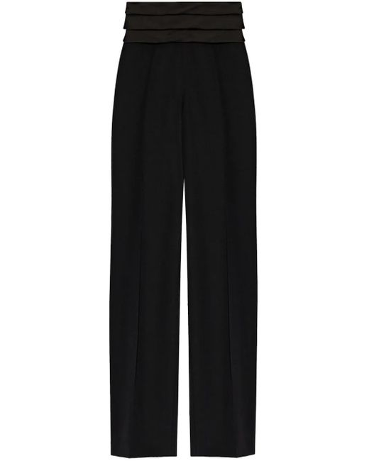 Balmain Black Wide Trousers