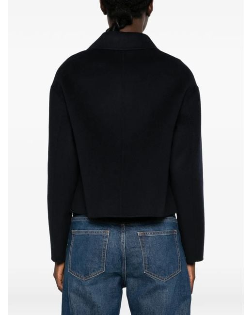 Arma Black Button-Up Cropped Jacket