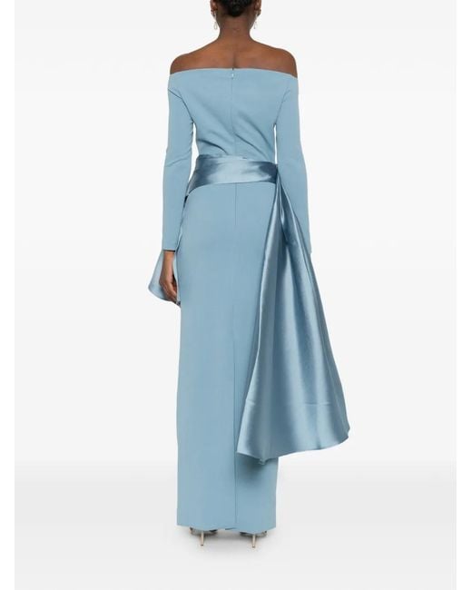 Solace London Blue Kiana Maxi Dress