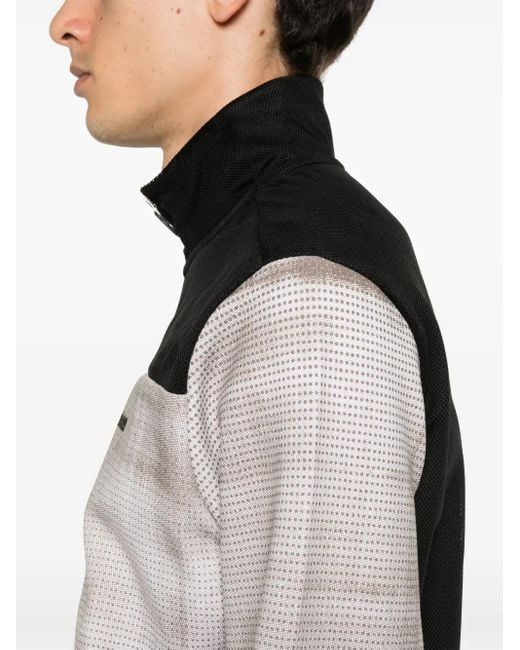 Boss Black Abstract-Pattern Track Jacket for men
