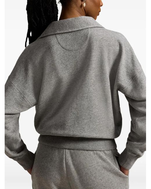 Polo Ralph Lauren Gray Sweat À Motif Polo Pony