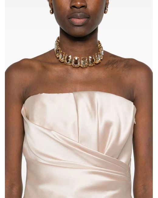 Abito Midi Senza Spalline di Alberta Ferretti in Natural