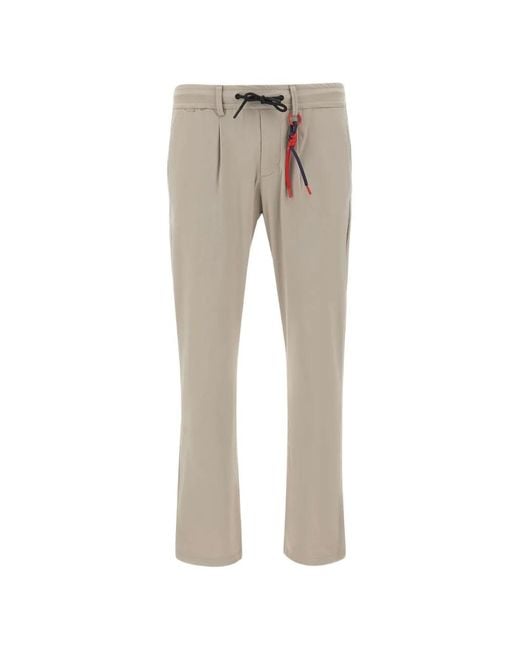 People Of Shibuya Gray Drawstring-Waist Trousers for men