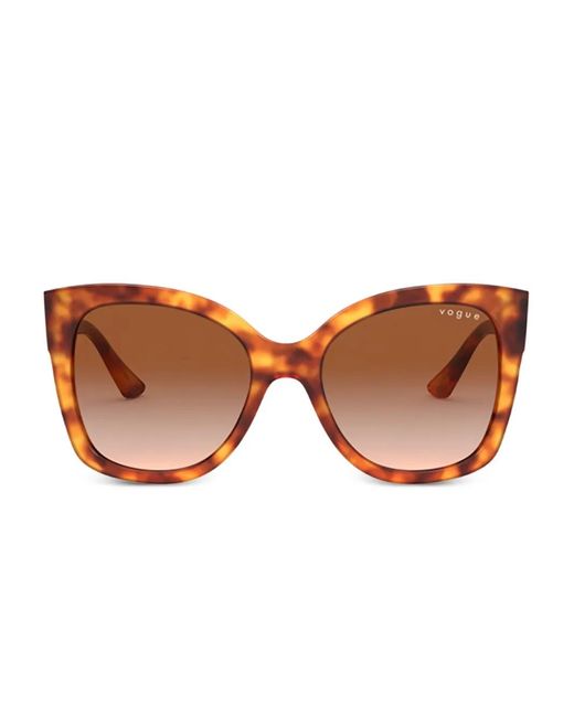 Vogue Eyewear Zonnebril Met Vierkant Montuur in het Brown
